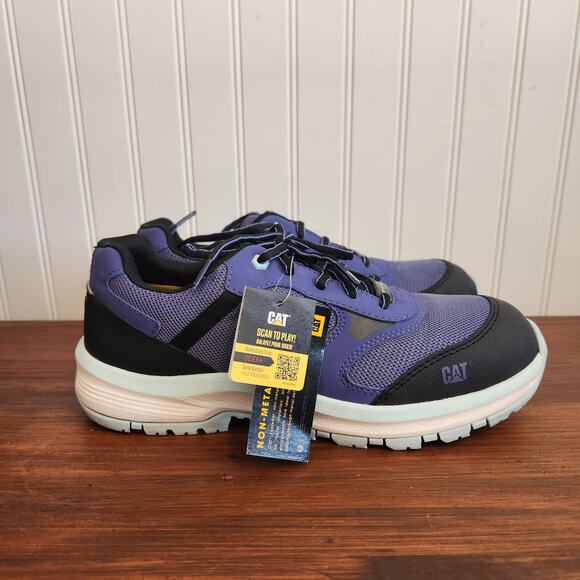 Caterpillar Women's Size 10 Quake Blue Work & Safety Shoes‎ Pre owned Good - Picture 5 of 12